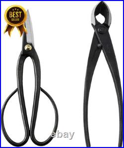 Japanese Bonsai Tool Kit Ashinaga Scissors Concave Cutter Set