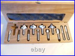 Jesada Tools Shaper Cutters Carbide 12 Cutters 3/8 Shank 1 Missing