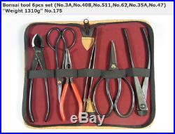 KANESHIN Bonsai Tool 6 Ppcs Set No. 175 Cutter Scissors Tweezers Pliers JapanF/S