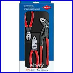KNIPEX Pliers Set Cutters Universal Power Pack Insulated Hand Tool Red 3 Piece