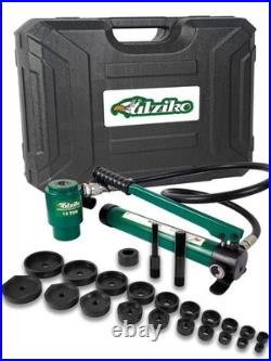 KO Tool Kit Hydraulic Punch 1/2 to 4 inch Conduit Hole Cutter Set