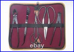 Kaneshin Bonsai Tool Set 174 5pcs Scissors Tweezers Cutter for Small-Medium