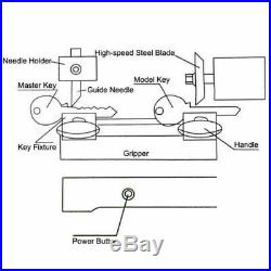 Key Duplicating Machine Copy Key Cutting Cutter Duplicator Locksmith Set Tool US