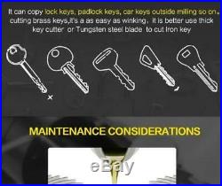 Key Duplicating Machine KeyCutting Cutter Copy Duplicator Locksmith Set Tool NEW