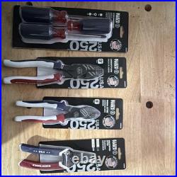 Klein Tools 250 USA 4-Piece Mixed Tool Set Screwdriver Pliers Wire Cutter