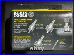 Klein Tools 31872 Carbide-Tipped Hole Cutter Set 4 Piece
