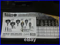 Klein Tools 31873 (8 Piece) Master Electrician's Carbide Hole Saw Cutter Set