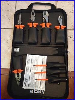 Klein Tools 8-Piece Insulated Set Pliers Wire Strippers Screwdrivers Cutters