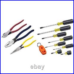 Klein Tools 80020 Tool Set with Lineman's Pliers Diagonal Cutters & 85148 Scr