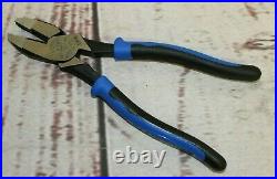 Klein Tools Set. Linesman Side Cutting Pliers, Diagonal Cutters, Wire Crimpers