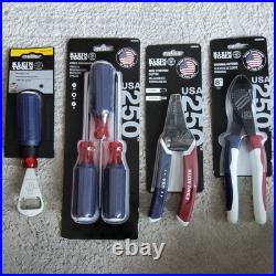 Klein Tools USA 250th Mixed Tool Set Screwdrivers, Stripper/Cutter + Opener
