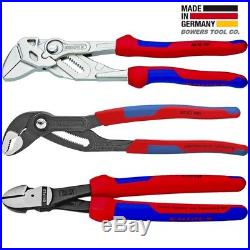 Knipex 10 Cobra Pliers Wrench & Diagonal Cutter Set w Comfort Grip Handles