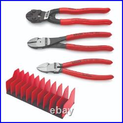 Knipex 3 Piece Cutting Pliers Set with 10 Piece Tool Holder 9K 00 80 137 US