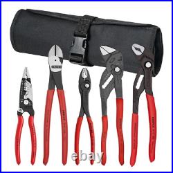 Knipex Core Pliers Set In Tool Roll 5 Pieces 9K 00 80 150 US Knipex Core Pliers Set In Tool Roll 5 Pieces 9K 00 80 150 US