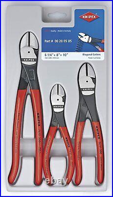 Knipex Tools Lp 002005S2 3 Piece Hi Lev Diagonal Cutter Set NEW