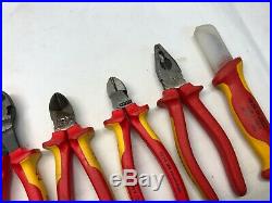 Knipex VDE 6 Piece Electricians 1000V Tool Set Pliers Side Wire Cutters
