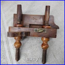 L & I J. White Wooden Plough Plane With Set Of Irons Cutters Blades