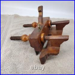 L & I J. White Wooden Plough Plane With Set Of Irons Cutters Blades