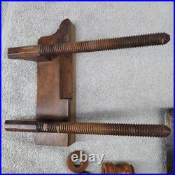 L & I J. White Wooden Plough Plane With Set Of Irons Cutters Blades