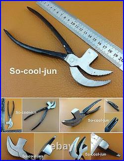 LEATHER CRAFT WORK COBBLER'S TOOL SET KIT Multi Pliers Skiving Awl Punch Cutter