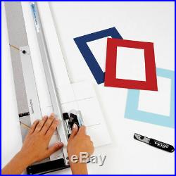 Large Beveled Mat Cutter Poster Board Picture Framing Cutting Tool Kit 32in Set