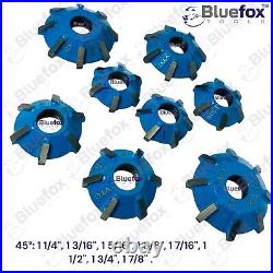 Large Carbide Mounted Valve Seat Cutter Set 30 45 70 (20 Degrees) BLUEFOXTOOLS