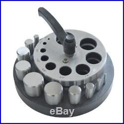 Large Circle Disc Cutter Set with 10 Punches Jewelry Making Metal Punch Tools