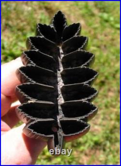 Large Rare Vintage Millinery Fancy Serrated Leaf Tool Mold Cutter SET #27 Large Rare Vintage Millinery Fancy Serrated Leaf Tool Mold Cutter SET #27