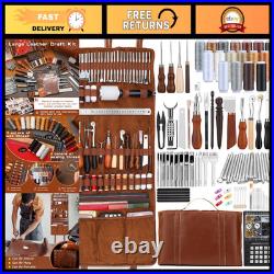 Leather Tooling Kit Complete Leather Craft Tools Set for DIY Leatherworking