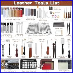 Leather Tooling Kit Complete Leather Craft Tools Set for DIY Leatherworking