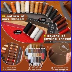 Leather Tooling Kit Complete Leather Craft Tools Set for DIY Leatherworking