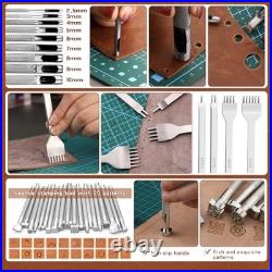Leather Tooling Kit Complete Leather Craft Tools Set for DIY Leatherworking