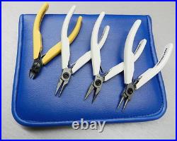 Lindstrom Pliers Set Supreme Line 7490 7590 7893 & Cutter 8141 4pc Kit Pouch