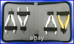 Lindstrom Pliers Set Supreme Line 7490 7590 7893 & Cutter 8141 4pc Kit Pouch