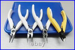 Lindstrom Pliers Set Supreme Line 7490 7590 7893 & Cutter 8141 4pc Kit Pouch