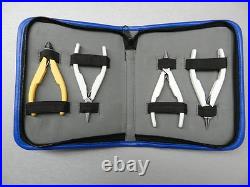 Lindstrom Pliers Set Supreme Line 7490 7590 7893 & Cutter 8141 4pc Kit Pouch