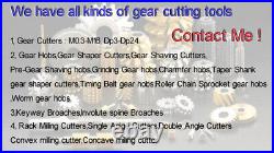 Lot 8pcs Dp5 14-1/2 degree 1set 1#-8# Involute Gear Cutters Dp5 Gear Cutters