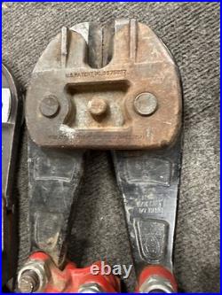 Lot of 7 Various Bolt Cutters HK Porter HKP Ace Anvil Cr-Mo Sizes 14 18 24 42