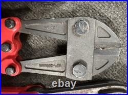 Lot of 7 Various Bolt Cutters HK Porter HKP Ace Anvil Cr-Mo Sizes 14 18 24 42