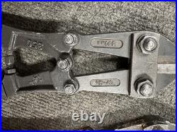 Lot of 7 Various Bolt Cutters HK Porter HKP Ace Anvil Cr-Mo Sizes 14 18 24 42