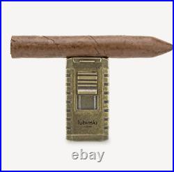 Luxury Retro Cigar Tool Set V Cutter Three Straight Lighter Alloy Ashtray Gift