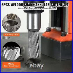 M2AL HSS 6-Pc Annular Cutter Set 1 to 2 Cutting Diameter 2 Depth Tool