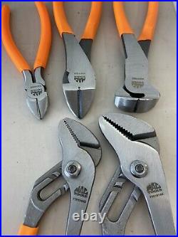 MAC TOOLS 11pc ORANGE Pliers & Cutter Set withMac Tools Tool Bag- EXCELLENT USED