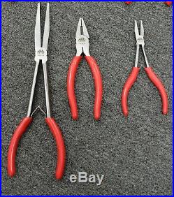 MAC Tools 13 Piece Pliers Set (Needle Nose, Flat Head, Side Angle Cutter, etc.)