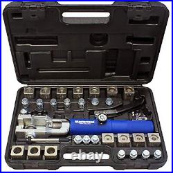 MASTERCOOL 72475-PRC Universal Hydraulic Flaring Tool Set with Tube Cutter, Blue