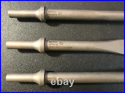MATCO TOOLS 6-Piece Air Hammer Bit Set Various Cutters & 18 Long Chisel USA NEW