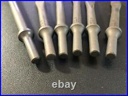 MATCO TOOLS 6-Piece Air Hammer Bit Set Various Cutters & 18 Long Chisel USA NEW