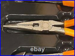 MATCO USA- 3pc Orange Handle Side Cutter & Needle Nose Plier Set