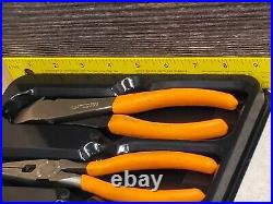 MATCO USA- 3pc Orange Handle Side Cutter & Needle Nose Plier Set
