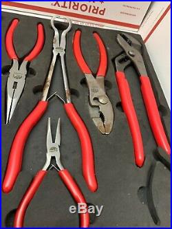 Mac 13pc Red Rubber Grip Pliers Set in Holder Needle / Gripping / Cutters Joint
